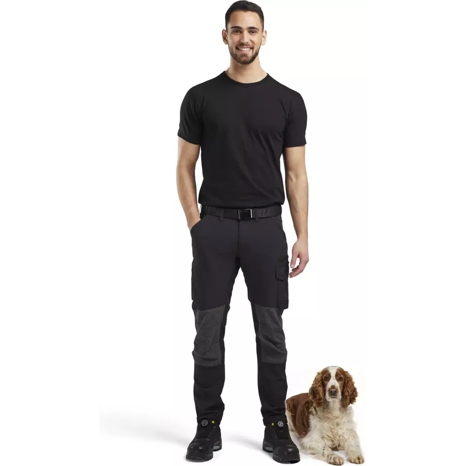 Blaklader 142216459998, 4-Way Service Stretch Work Trousers, Black/Dark Grey, image 5, gallery thumbnail