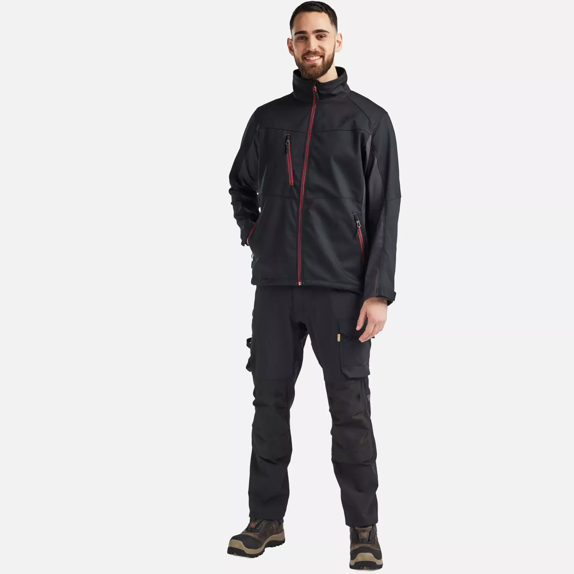 Blaklader 495025169956, Softshell Jacket, Black/Red, image 5