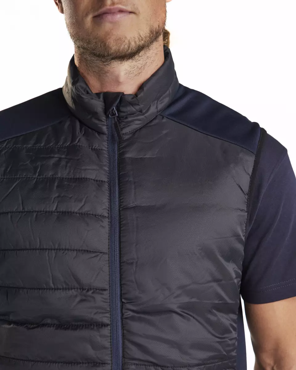 Blaklader 386320309986, Lined Vest, Black/Dark Navy, image 6, gallery thumbnail