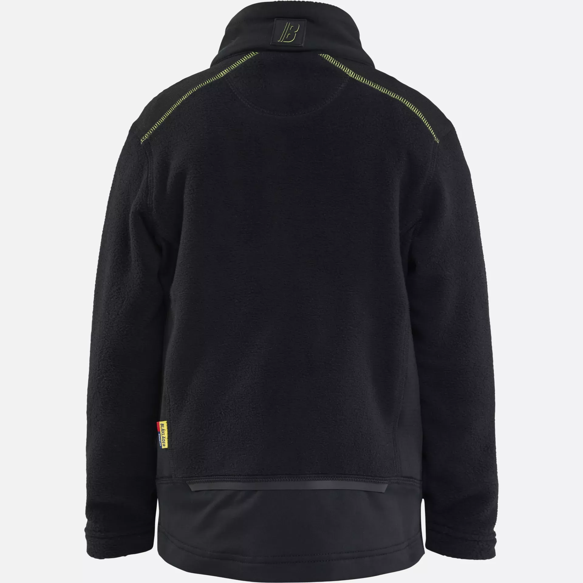Blaklader 520610109933, Kids Microfleece Pullover, Black/High Vis Yellow, image 4