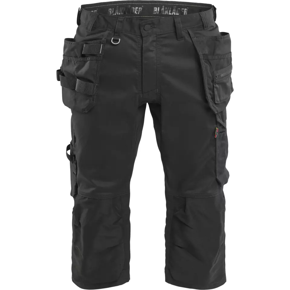 Blaklader 175418329900, Stretch Craftsman Pirate Shorts, Black