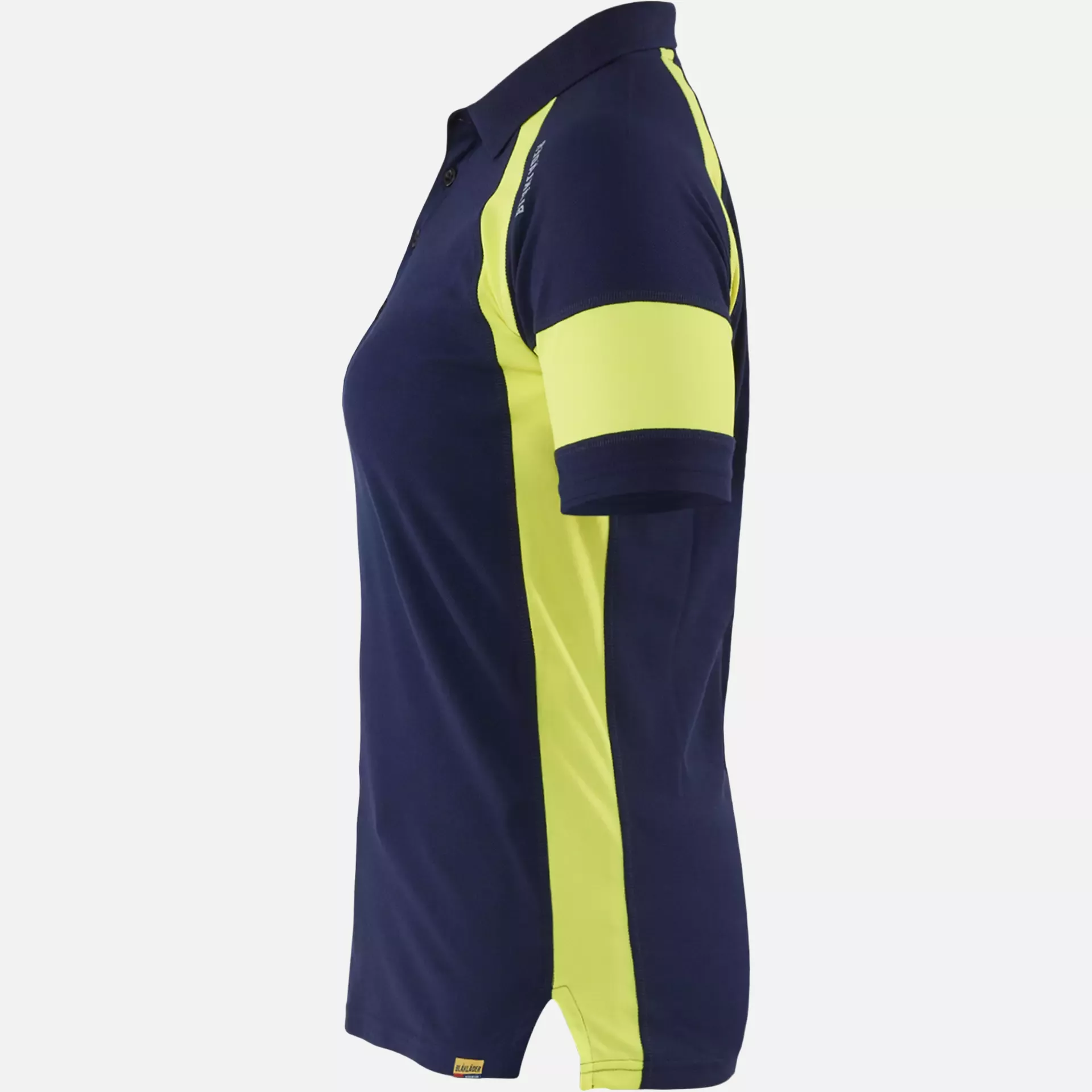 Blaklader 352910508933, High Vis Women's Polo Shirt, Navy Blue/ Yellow, image 3