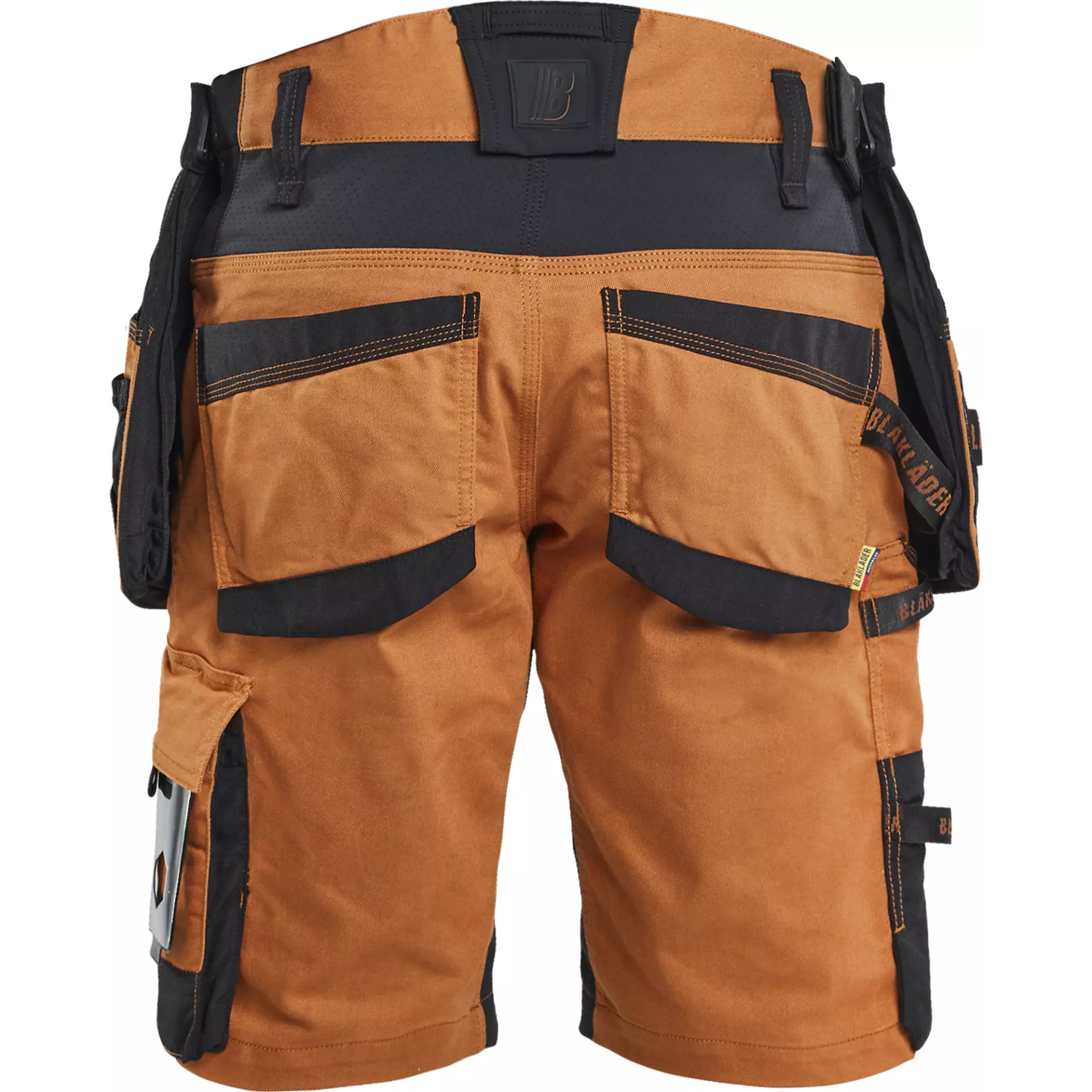 Blaklader 197211494099, STRIKER Stretch Craftsman Shorts, Rust/Black, image 4