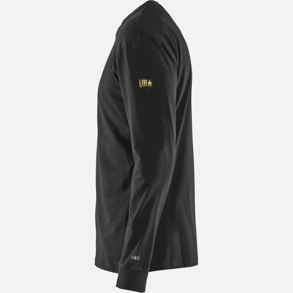 Blaklader 348317379900, Flame Resistant Long Sleeve Shirt, Black, image 3, gallery thumbnail