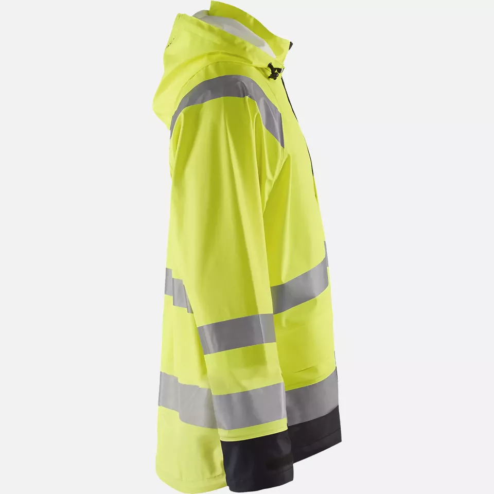 Blaklader 432320003399, High Vis Rain Jacket, Yellow/Black, image 2, gallery thumbnail