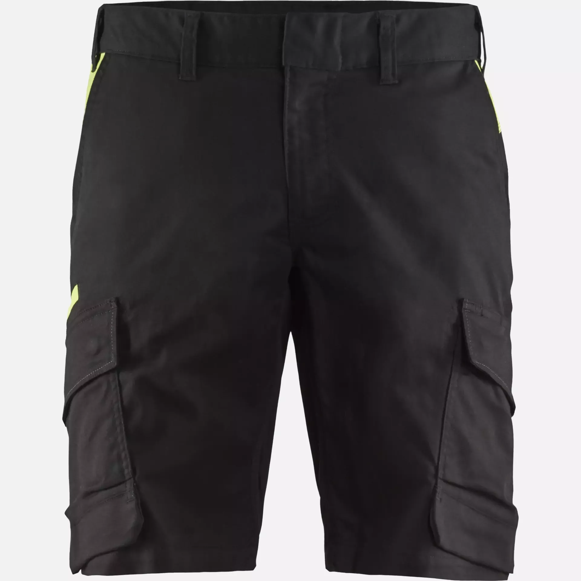 Blaklader 144618329933, Industry Stretch Shorts, Black/Yellow, image 1