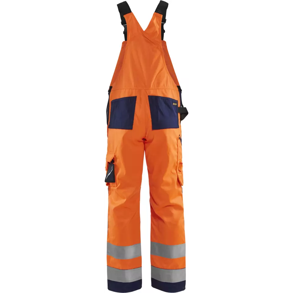 Blåkläder 266018115389, High Vis Latzhose, Orange/Marineblau, image 4, gallery thumbnail