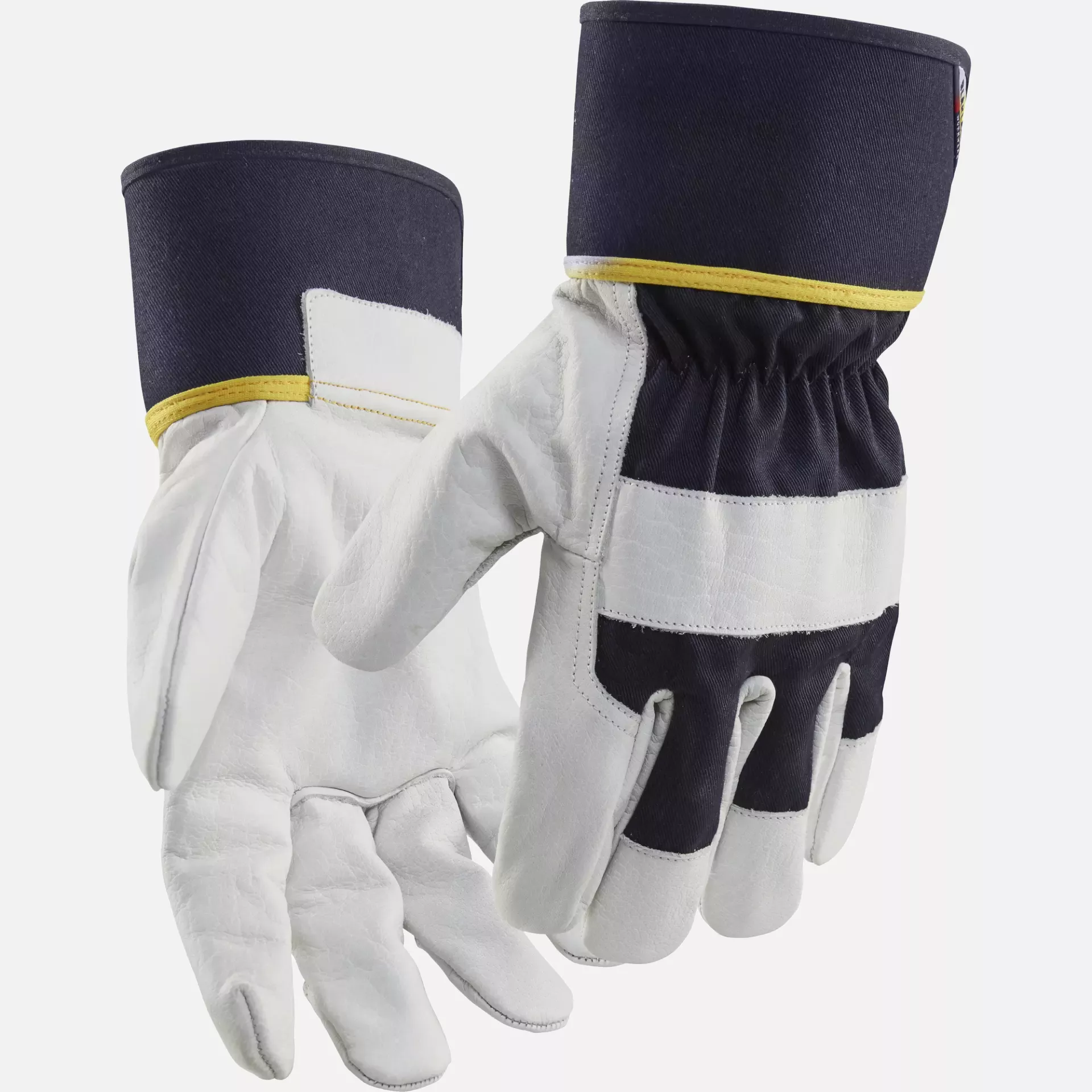 Blaklader 284114628610, Leather Work Glove, Dark Navy/White, image 1