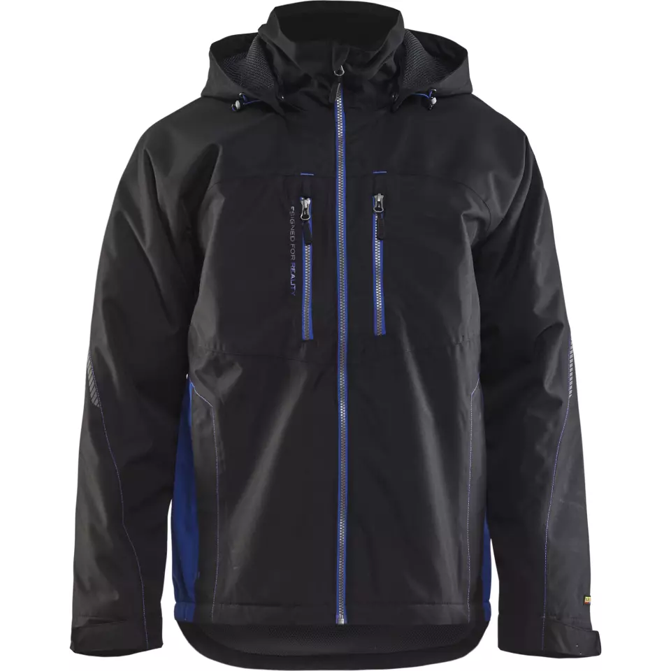 Blaklader 489019779985, Lined Lightweight Winter Jacket, Black/Cornflower Blue