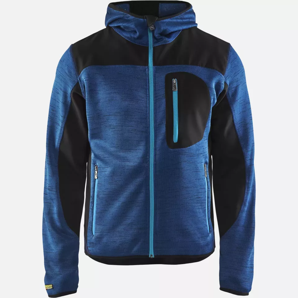 Blaklader 493021178889, Softshell Knitted Jacket, Navy/Navy, image 1, gallery thumbnail