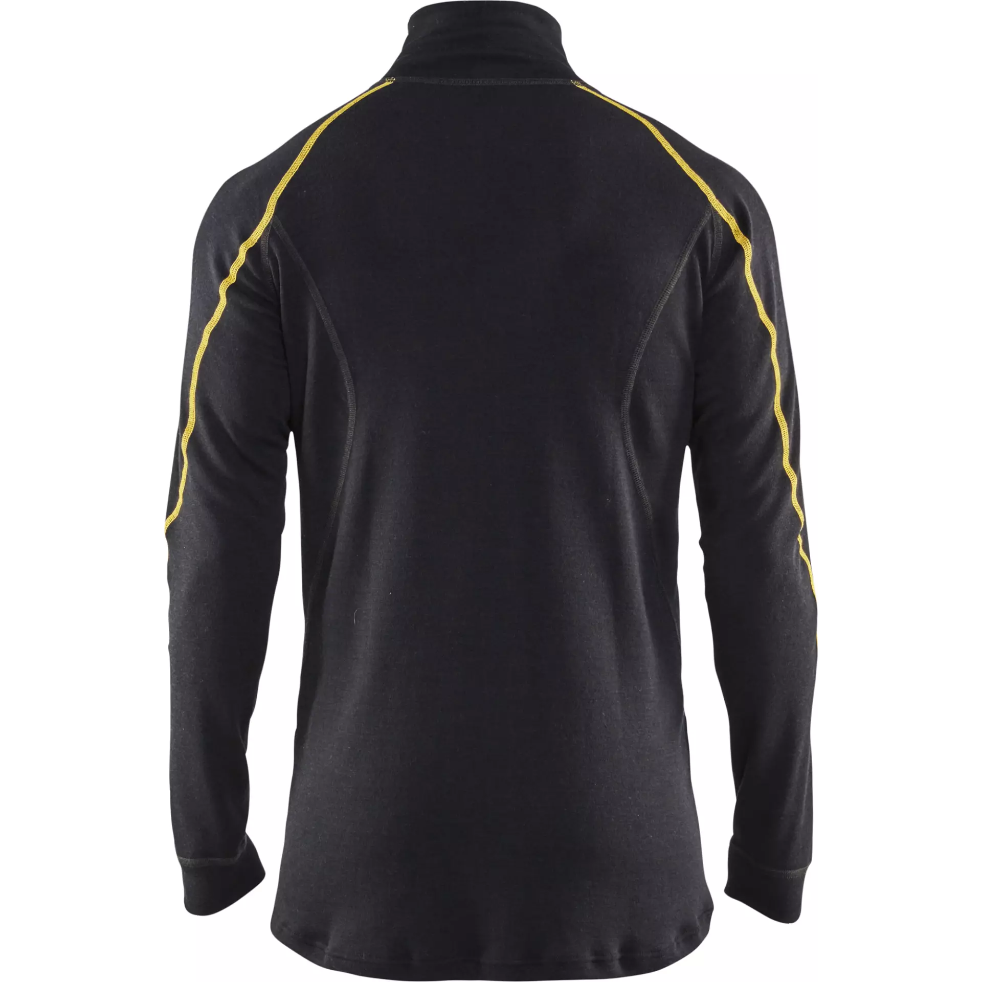 Blaklader 479610759900, Merino Wool Flame Resistant Half-Zip Undershirt, Black, image 3