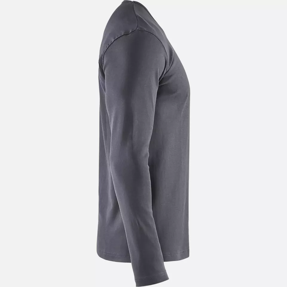 Blaklader 331410329400, Long Sleeve T-Shirt, Grey, image 2, gallery thumbnail