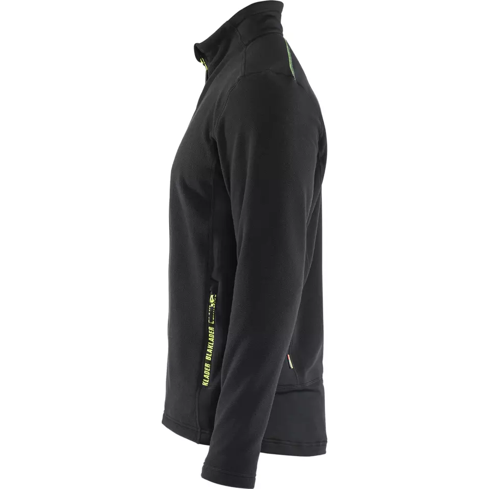 Blaklader 476510109933, Microfleece Jacke, Schwarz/Gelb, image 3, gallery thumbnail