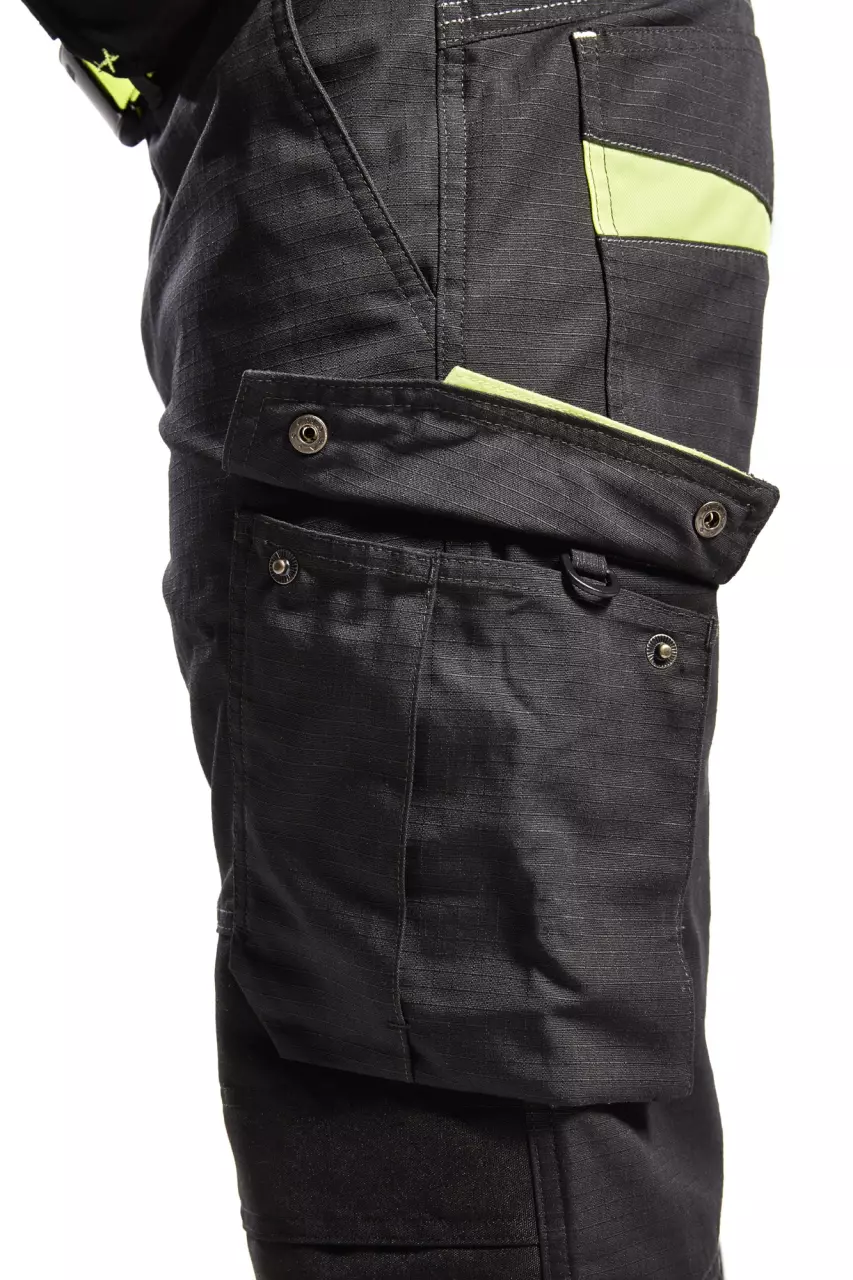 Blaklader 149513309933, Stretch Work Trousers, Black/Yellow, image 8, gallery thumbnail