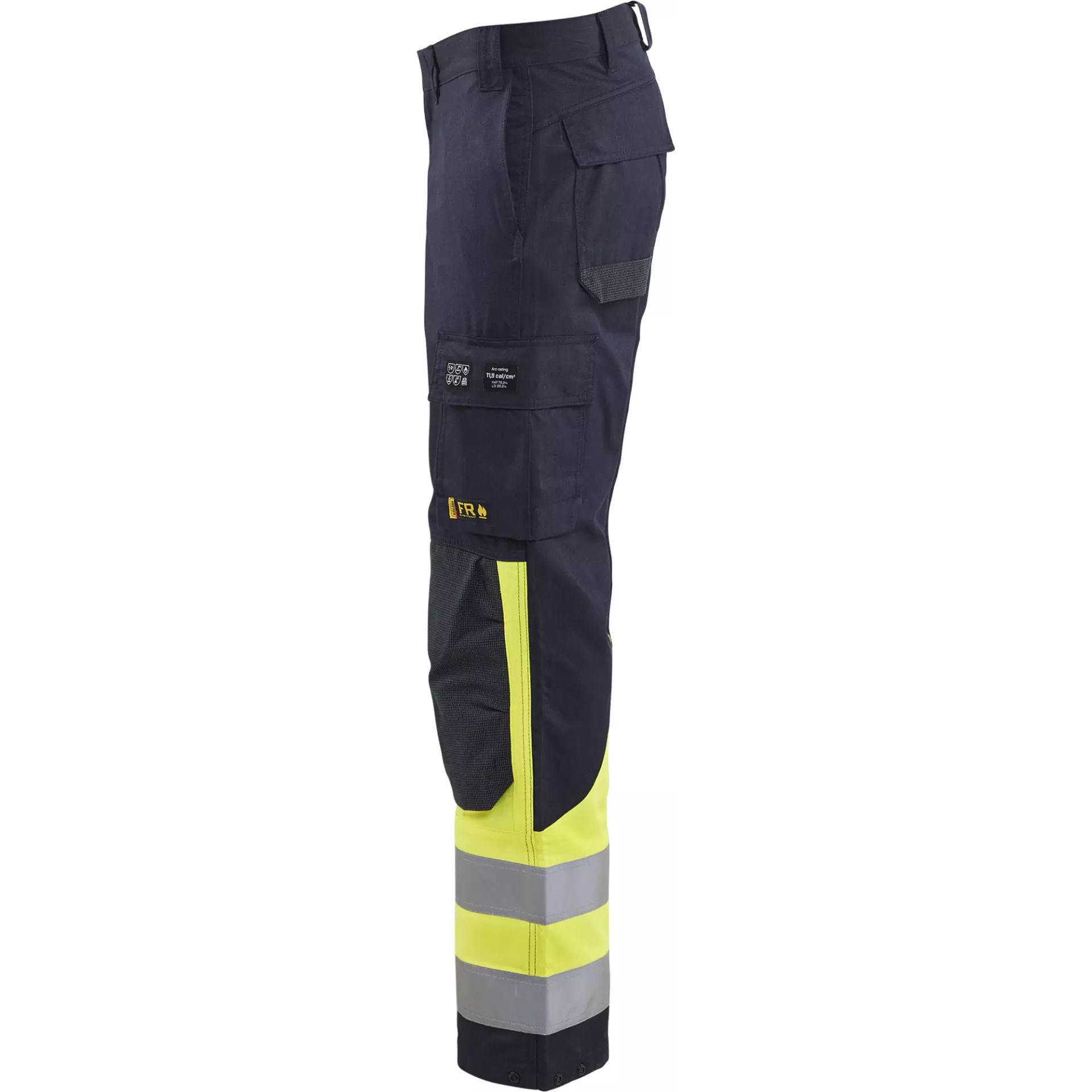 Blåkläder 148815128933, Multinorm Arbeitshose, Marineblau/ Gelb, image 3