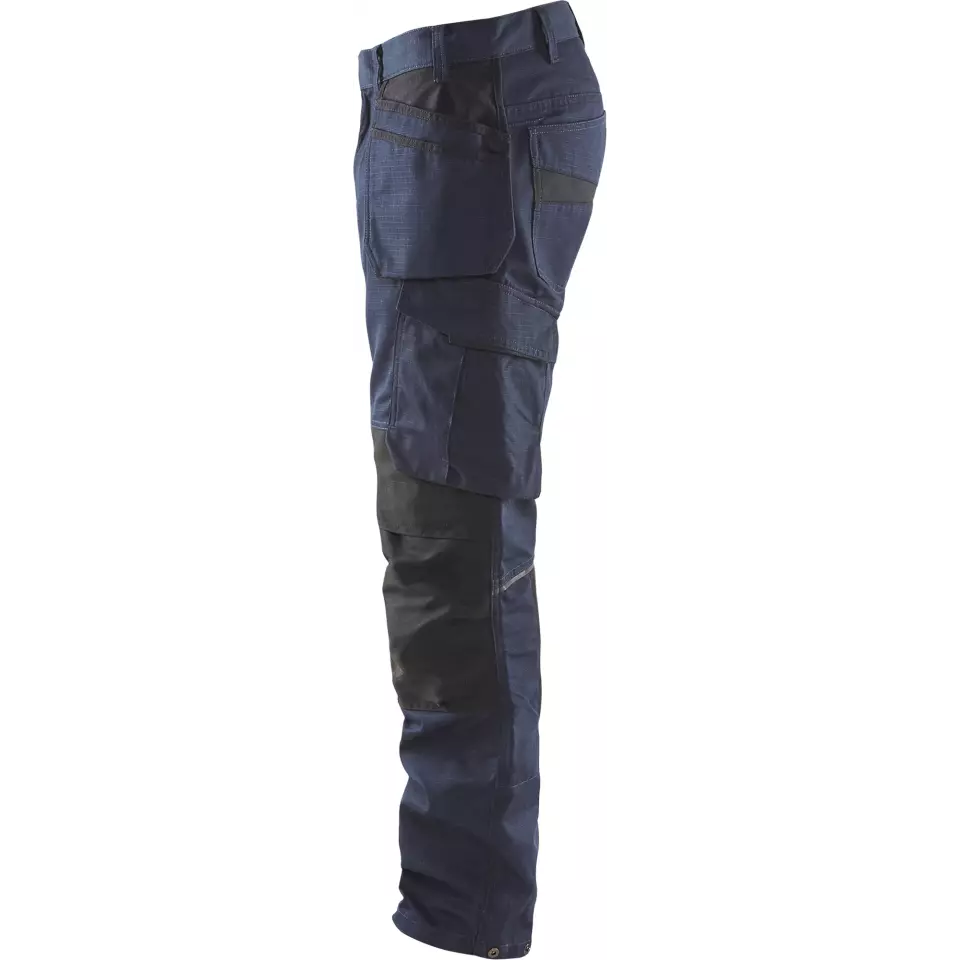 Blaklader 149613308699, Stretch Work Trousers with Tool Pockets, Dark Navy/Black, image 3, gallery thumbnail