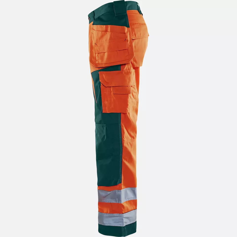 Blaklader 156818115349, High Vis Handwerker Arbeitshose, Orange/Grün, image 2, gallery thumbnail