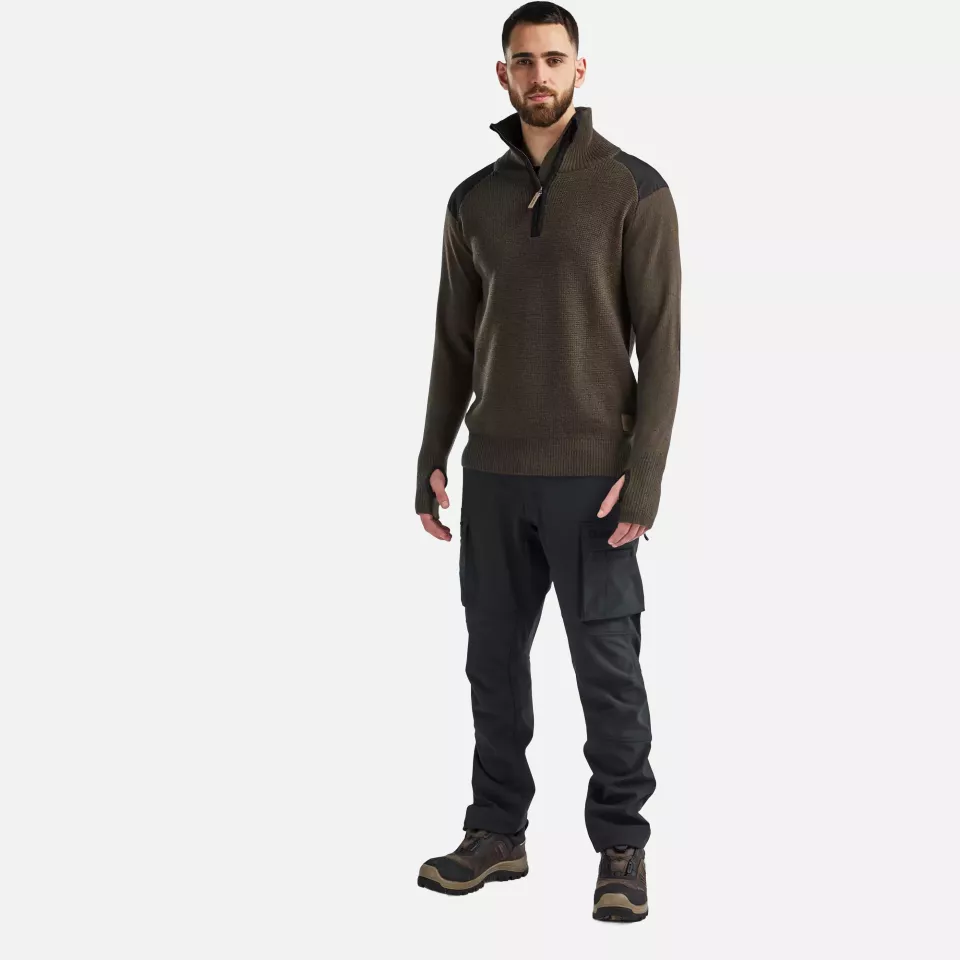 Blaklader 463010714598, Wool Sweatshirt, Dark Olive Green/Dark Grey, image 5, gallery thumbnail