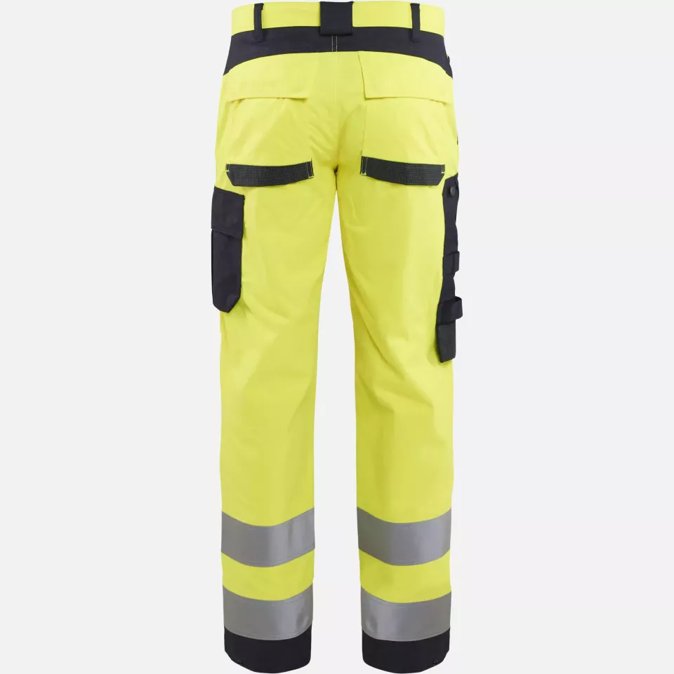 Blaklader 158815123389, Multinorm Work Trousers, Yellow/Navy Blue, image 4, gallery thumbnail