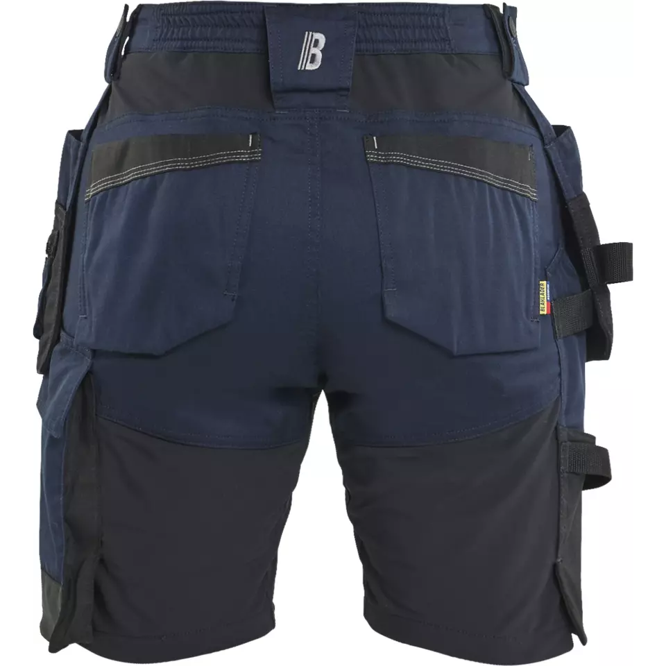 Blaklader 713318328600, Ladies Stretch Craftsman Shorts, Dark Navy, image 4, gallery thumbnail