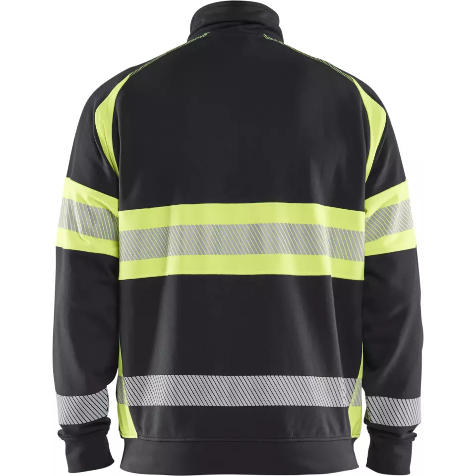 Blåkläder 355111589933, High Vis Sweatjacke, Schwarz/Gelb, image 4, gallery thumbnail