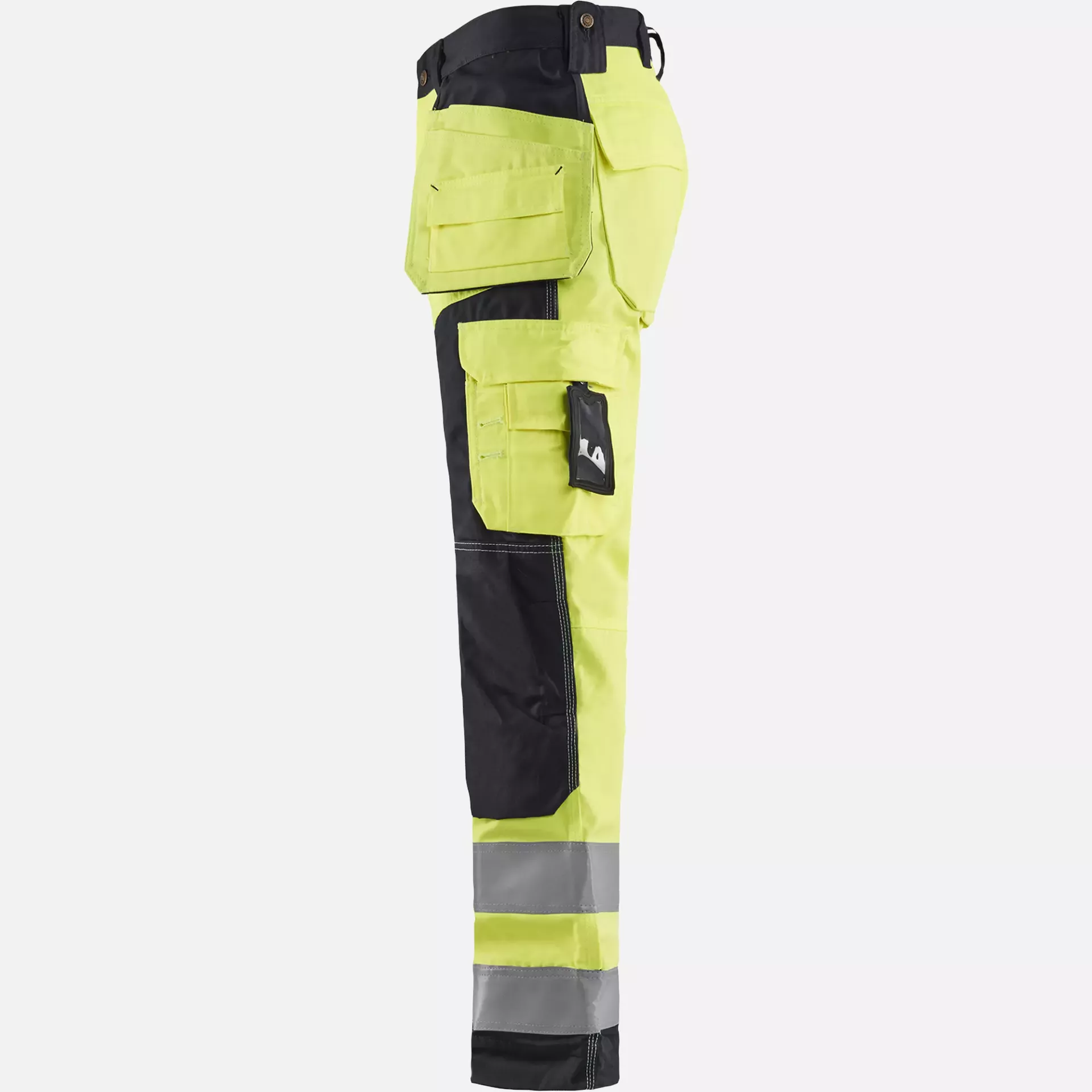 Blaklader 156818113399, High Vis Craftsman Work Trousers, Yellow/Black, image 3