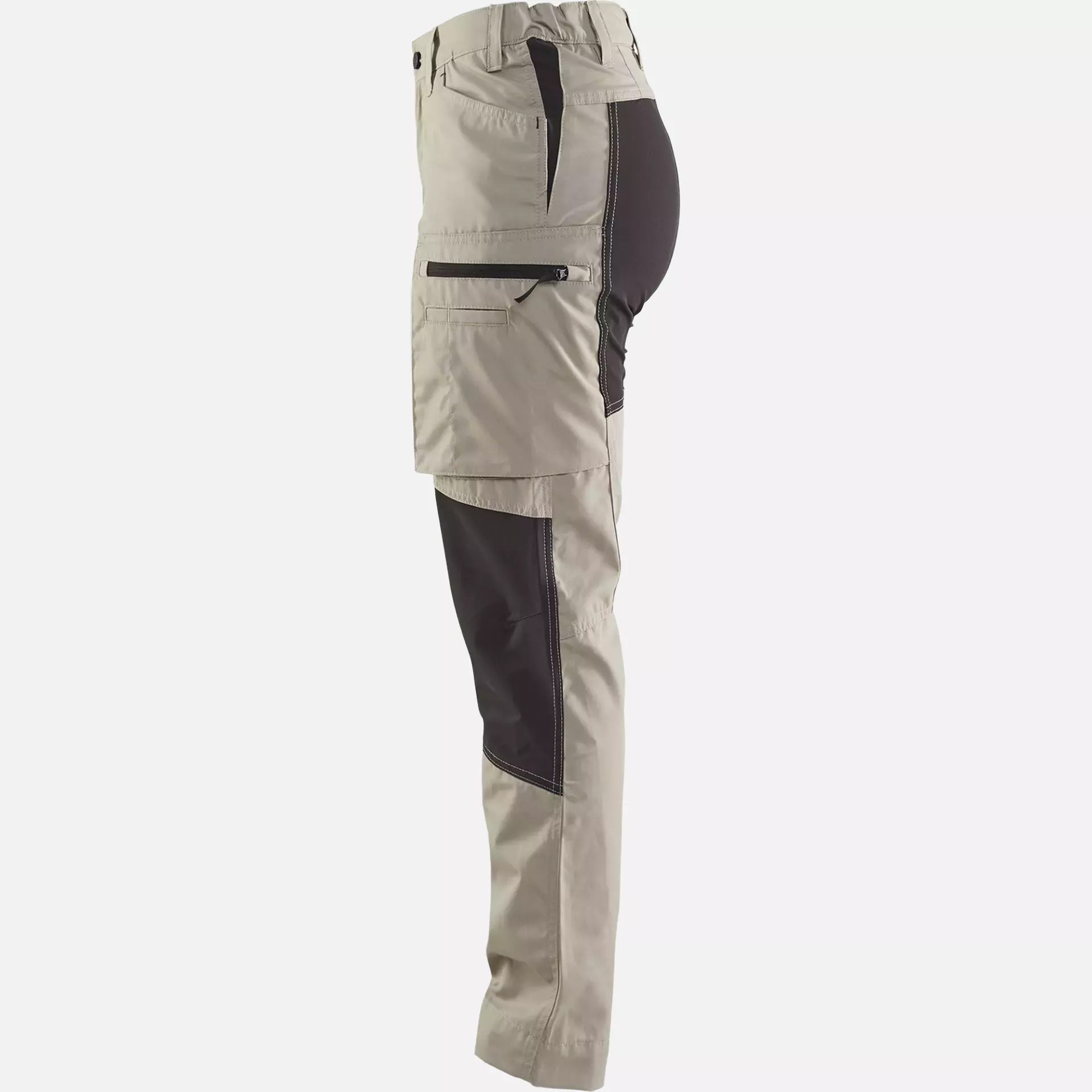 Blaklader 715918452799, Ladies Stretch Work Trousers, Stone Grey/Black, image 3