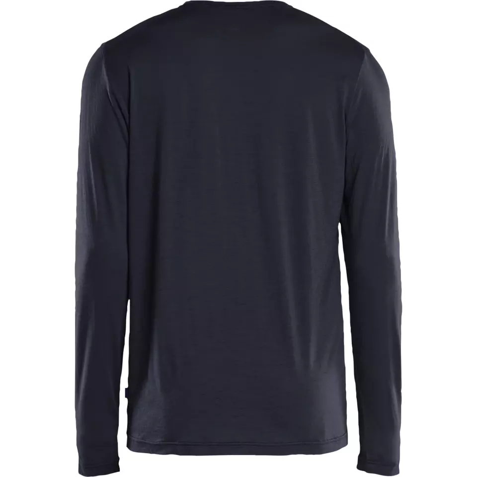 Blåkläder 353817438600, Merinowolle Langarmshirt, Dunkel Marineblau, image 4, gallery thumbnail