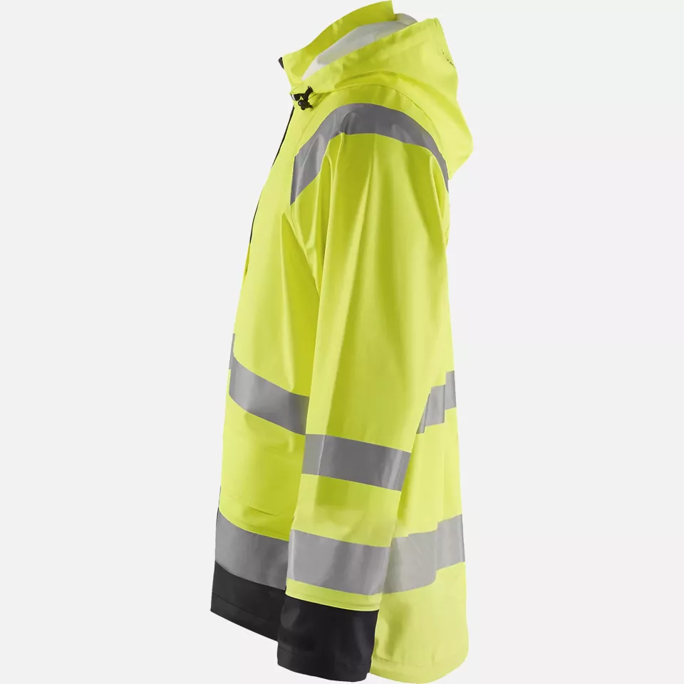 Blaklader 432320003399, High Vis Rain Jacket, Yellow/Black, image 3, gallery thumbnail