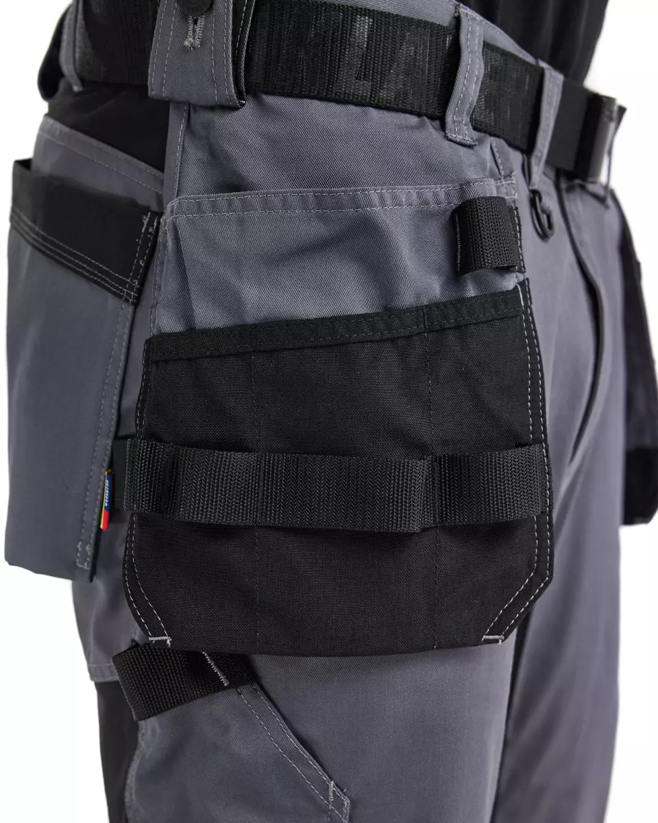 Blaklader 175418329600, Stretch Craftsman Pirate Shorts, Mid Grey, image 7, gallery thumbnail