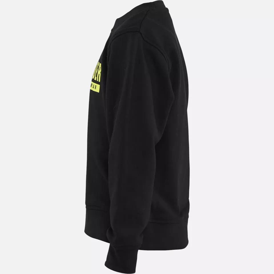 Blaklader 520511589933, Kids Sweatshirt, Black/High Vis Yellow, image 3, gallery thumbnail