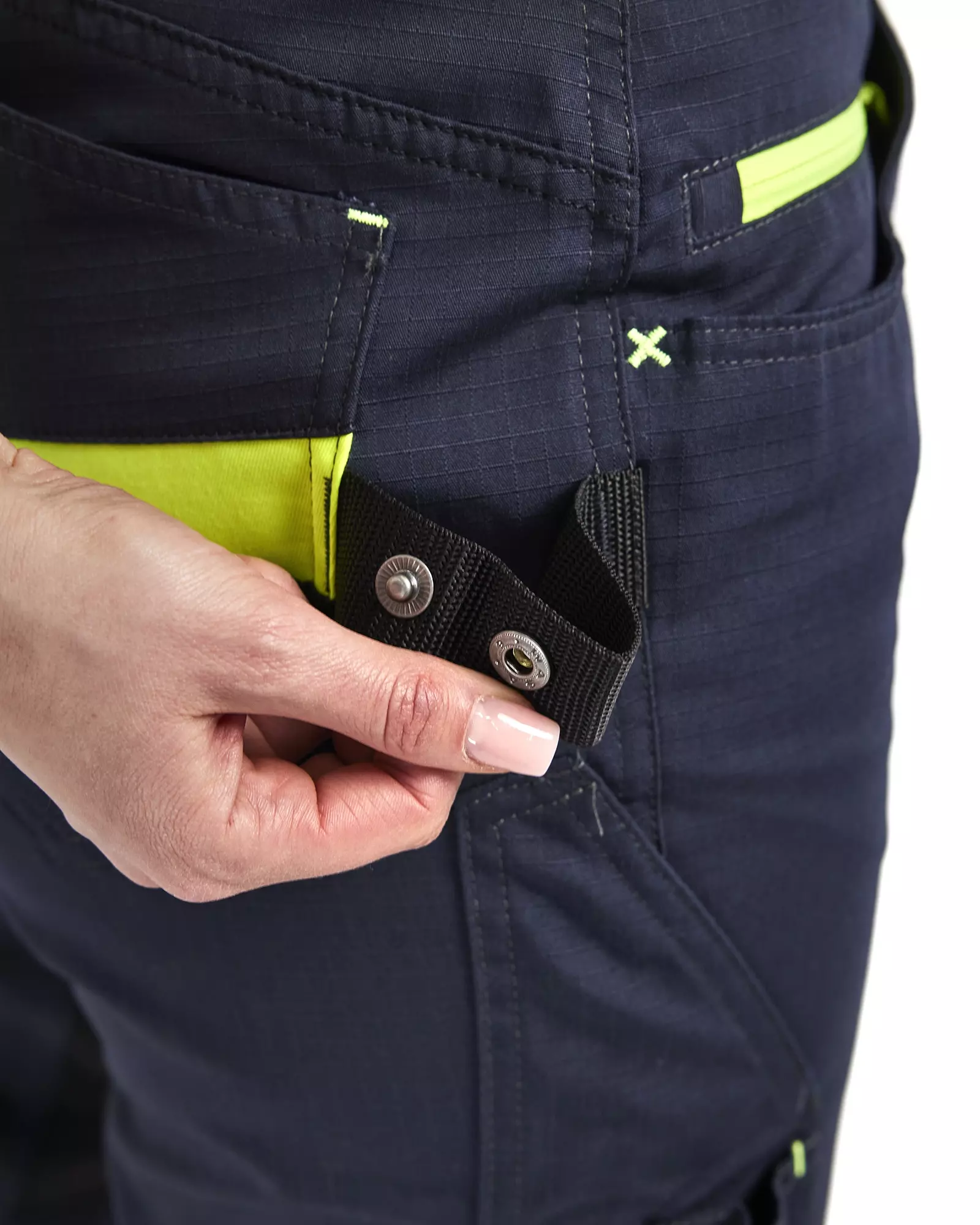 Blaklader 719513308633, Women's Stretch Work Trousers, Dark Navy/Yellow, image 6