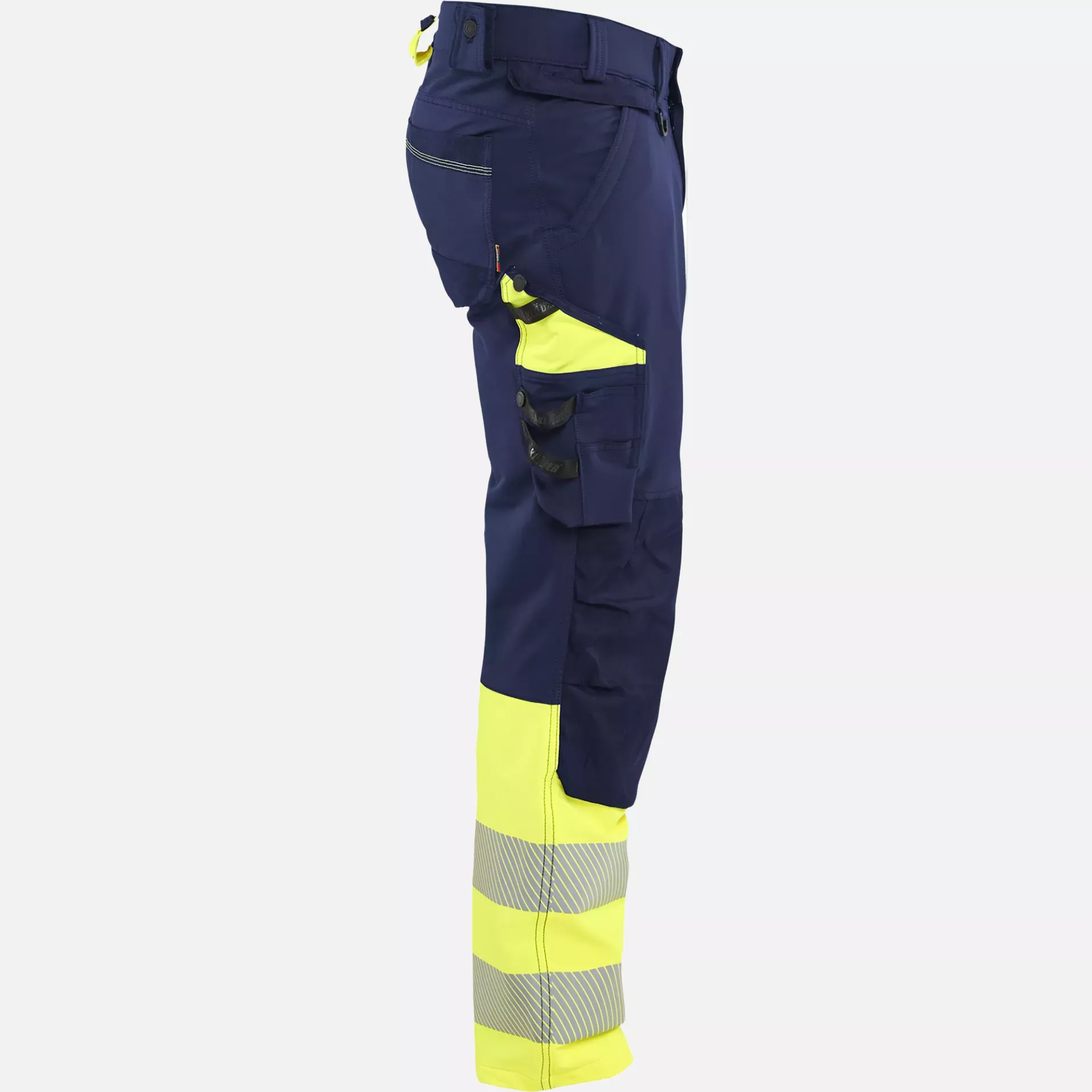 Blaklader 112616488933, Hi-Vis Work Trousers 4-Way Stretch, Navy/Hi-Vis Yellow, image 2