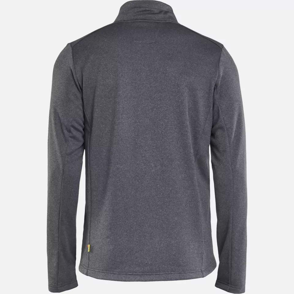 Blaklader 354825339991, Full Zip Sweatshirt, Black Melange, image 4, gallery thumbnail