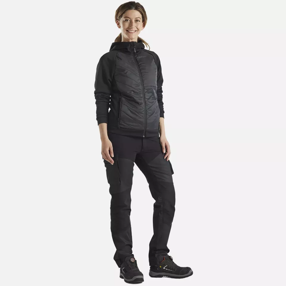 Blaklader 346425269998, Ladies Hybrid Sweatshirt, Black/Dark Grey, image 5, gallery thumbnail