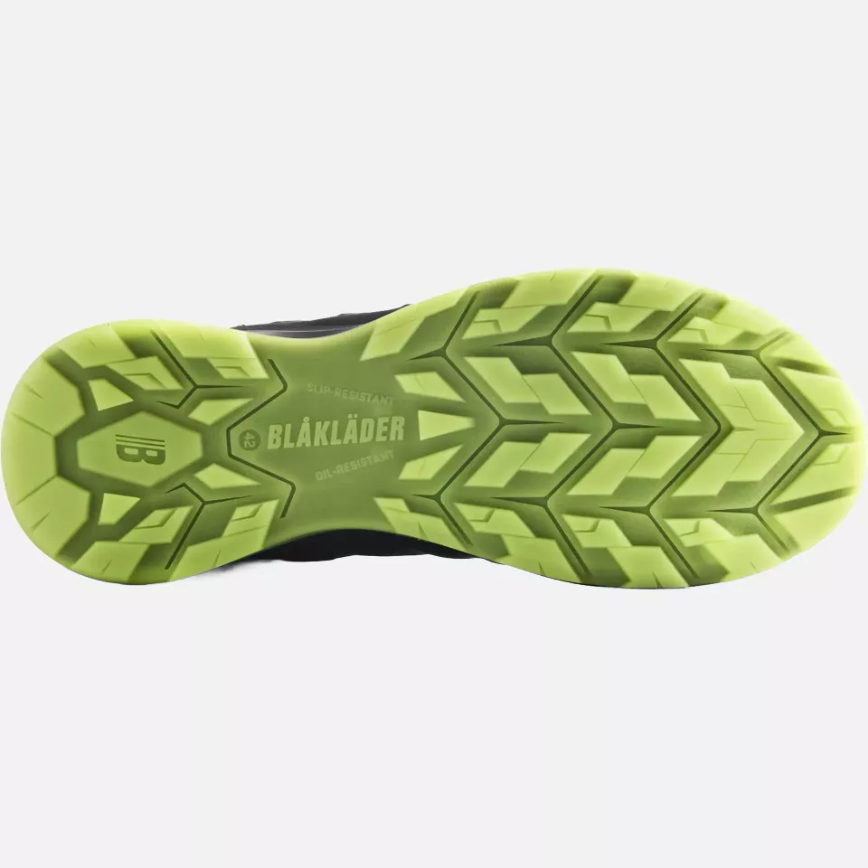 Blaklader 241300009943, SPRINTER Safety Shoe, Black/Lime Green, image 4, gallery thumbnail