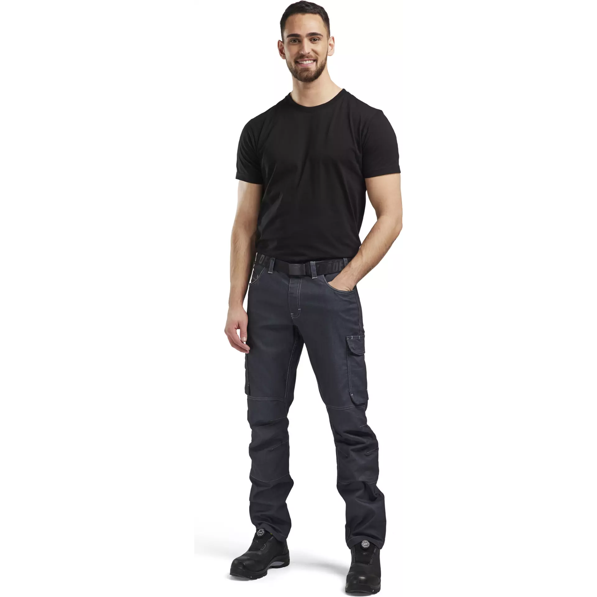 Blaklader 143911418900, Stretch Denim Work Trousers, Navy Blue, image 5