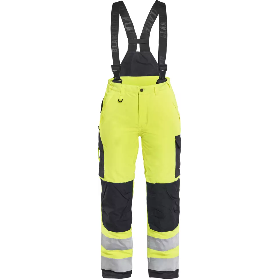 Blåkläder 788519773399, High Vis Ladies Winter Work Trousers, Yellow/Black, image 1, gallery thumbnail