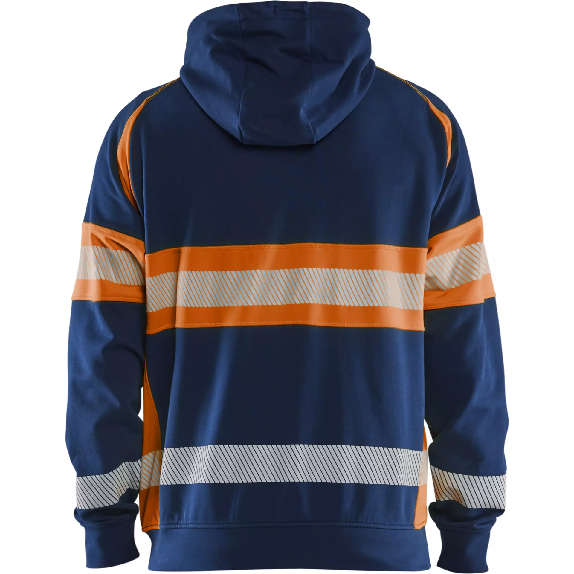 Blåkläder 355211588953, High Vis Hoodie Jacket, Navy Blue/Orange, image 4