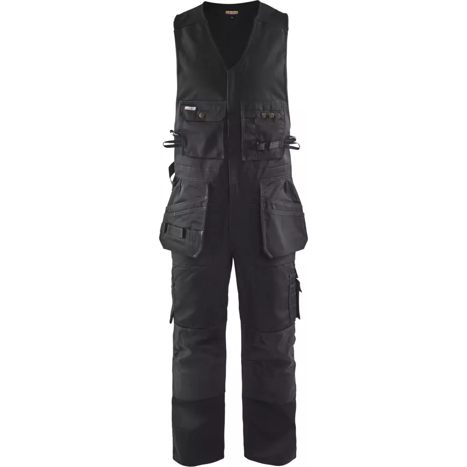 Blåkläder 265018609900, Sleeveless Bib Overall, Black, image 1, gallery thumbnail