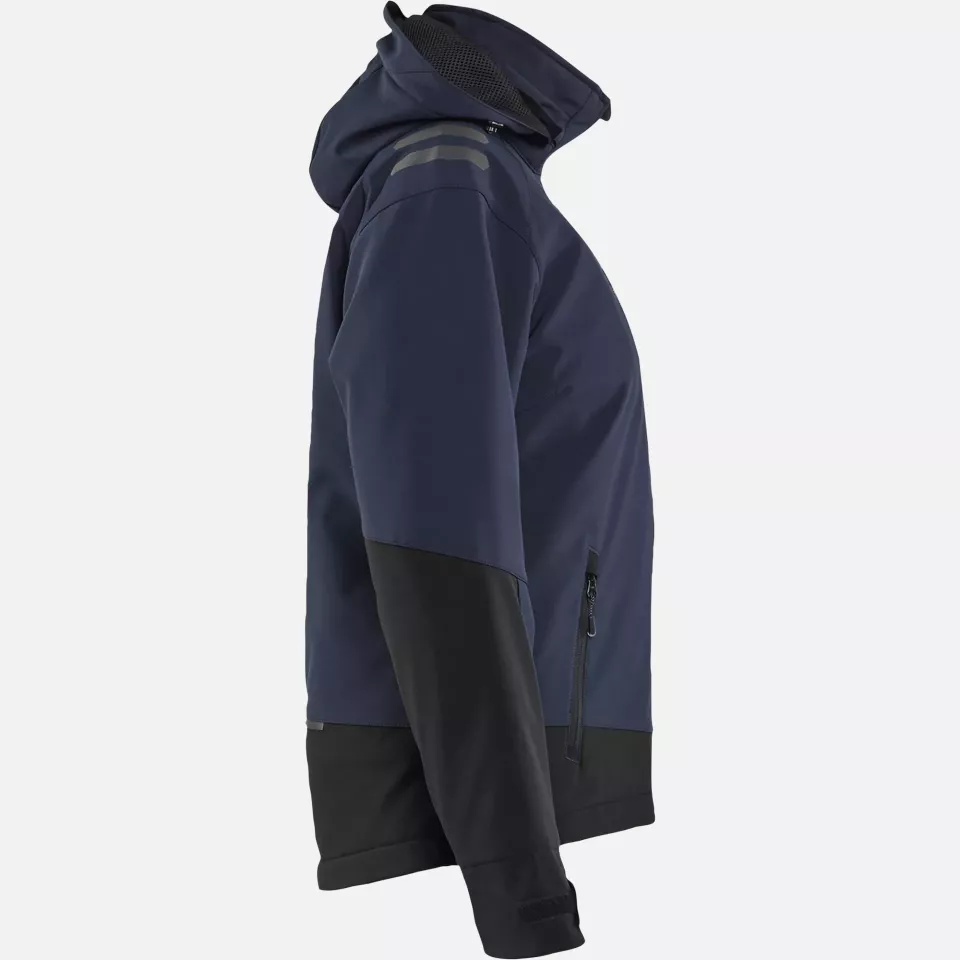 Blaklader 475125138699, Ladies Softshell Winter Jacket Lightly Lined, Dark Navy/Black, image 2, gallery thumbnail