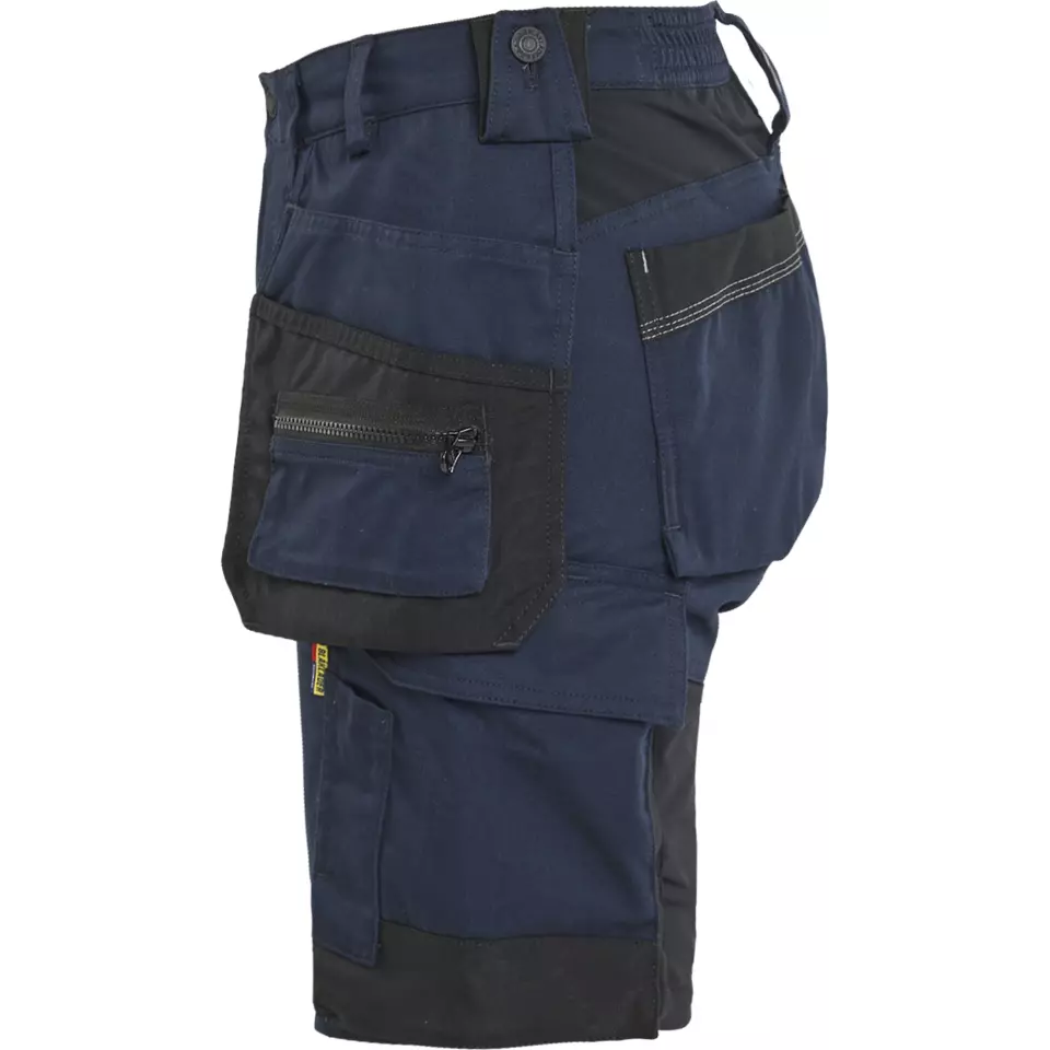 Blaklader 713318328600, Ladies Stretch Craftsman Shorts, Dark Navy, image 3, gallery thumbnail