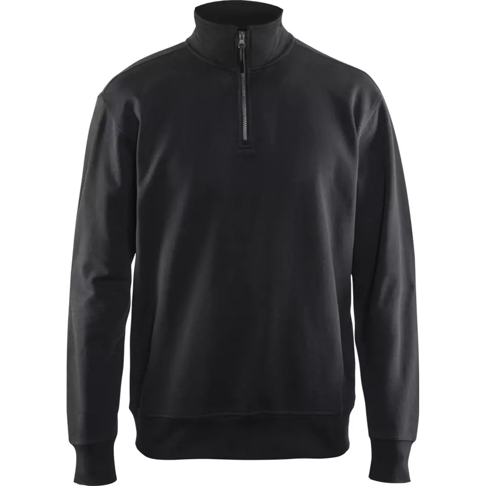 Blaklader 336911589900, Sweatshirt mit Half-Zip, Schwarz