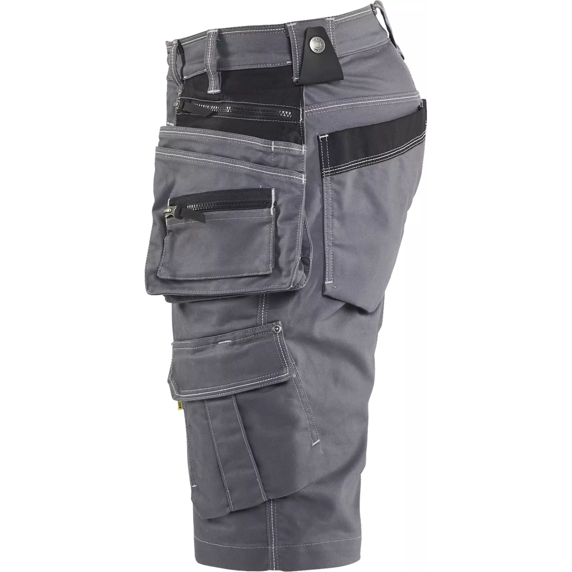 Blaklader 199211419699, X1900 Stretch Craftsman Shorts, Medium Grey/Black, image 3