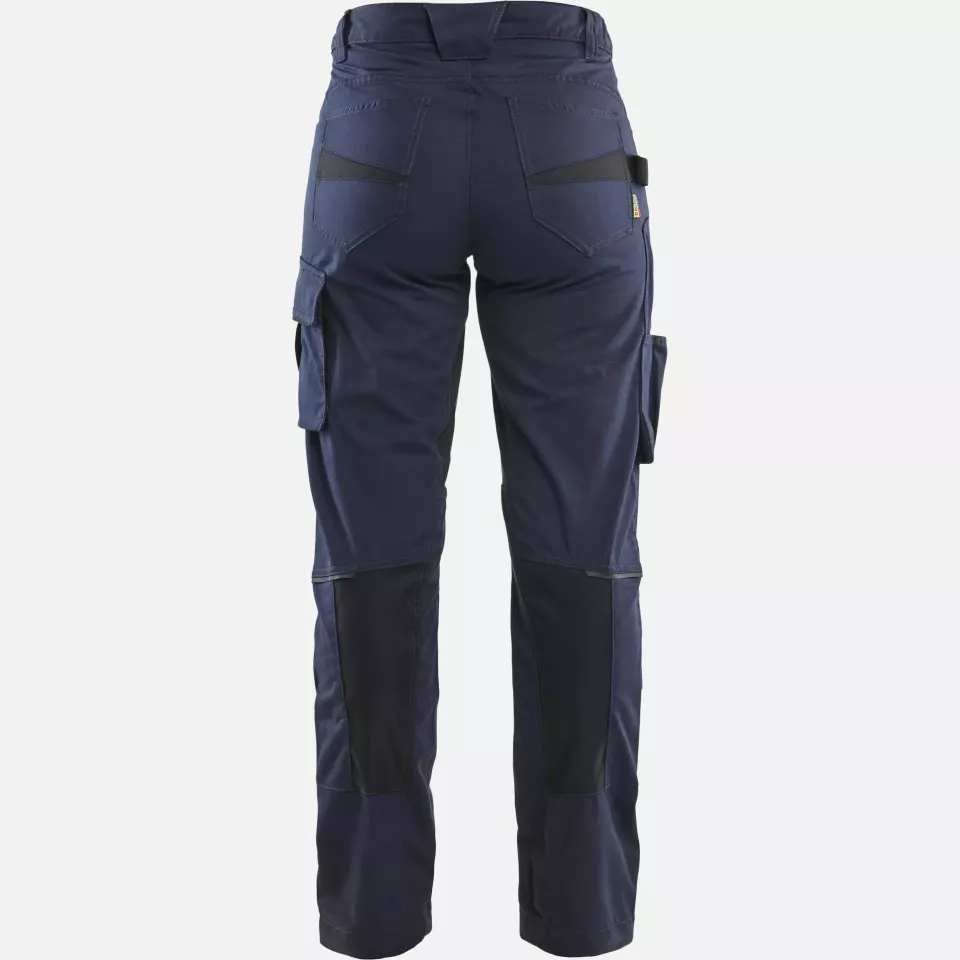 Blaklader 719513308699, Ladies Stretch Work Trousers, Dark Navy/Black, image 4, gallery thumbnail
