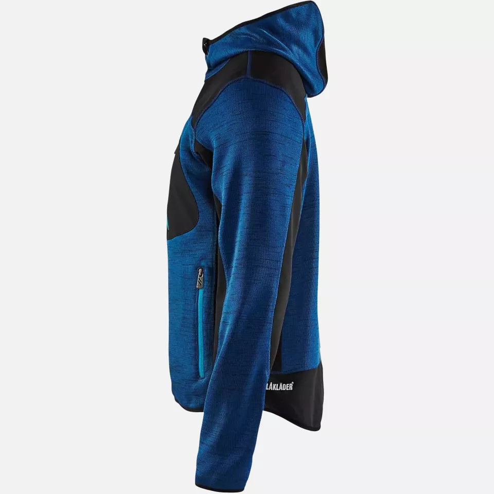 Blaklader 493021178889, Softshell Knitted Jacket, Navy/Navy, image 3, gallery thumbnail