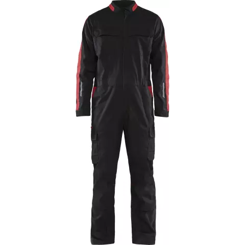 Blaklader Industrial Stretch Coverall, Black/Red