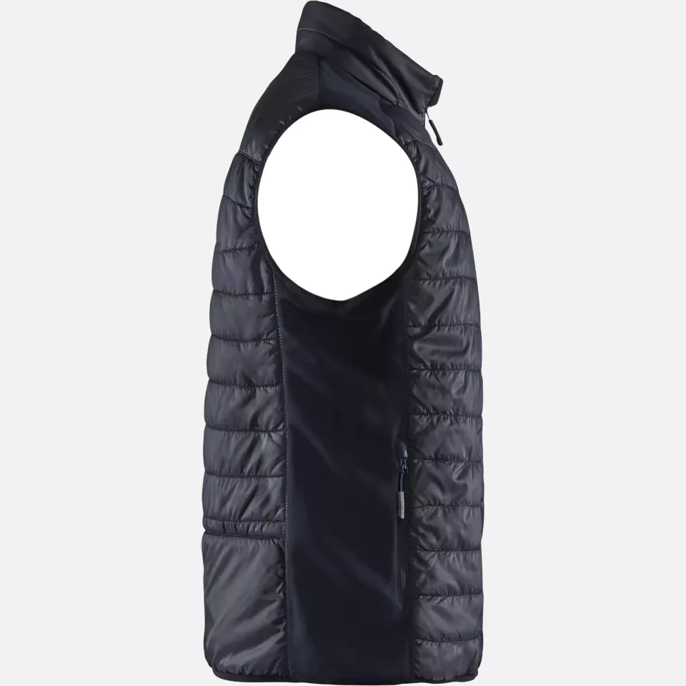 Blaklader 386320309986, Lined Vest, Black/Dark Navy, image 2, gallery thumbnail