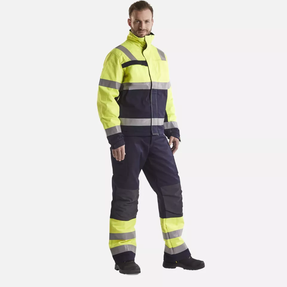 Blaklader 406915143389, Multinorm Winter Jacket, Yellow/Navy, image 5, gallery thumbnail