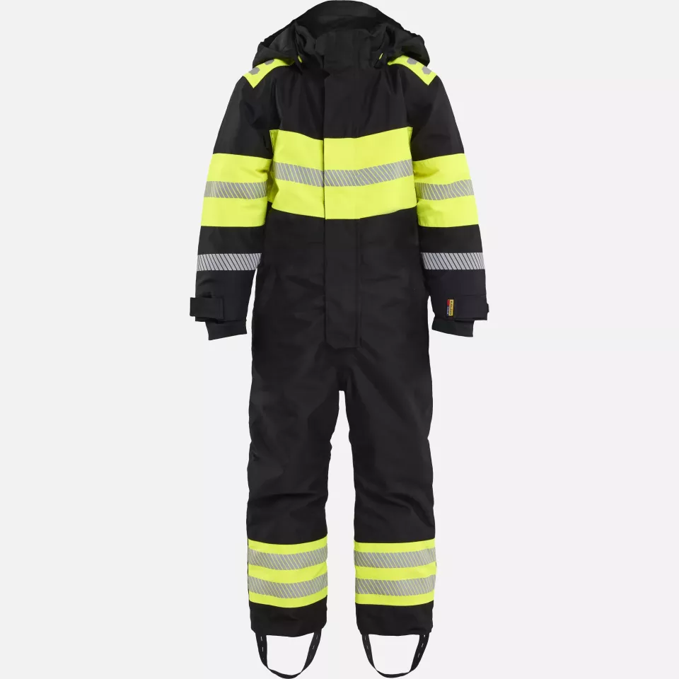 Blaklader 521519779933, Kids Winter Coverall, Black/High Vis Yellow, image 1, gallery thumbnail